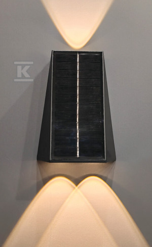 Oprawa solarna architektoniczna LED 3 x 1,5W 70lm 3,7Vx1500mAh barwa naturalna 4000K IP54