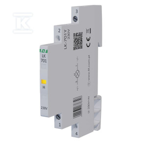Lampka kontrolna zasilania LK-701Y 1/3S 230V 1xLED żółta
