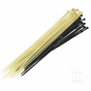 Opaska kablowa trytytka o podwyższonej odporności na wysoką temperaturę SHT-280STW, wymiar 280x4,5mm, kolor czarny