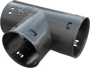Trójnik drenarski PVC DN/OD 80x80/90, kolor czarny
