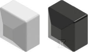 Nakładka ochronna profilu aluminiowego NOPAL40x40SR srebrna RAL9006