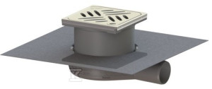 Wpust Ultraflat 54 DN 50 z kratką szczelinową bez systemu ryglowania Lock Lift