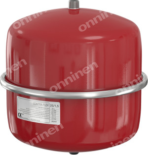 Naczynie wzbiorcze przeponowe CONTRAFLEX-8, 8L, 1.5/3 bar / 70 st., przyłącze gwintowane R3/4", k.czerwony RAL 3002, do instalacji grzewczych i