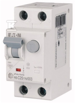 Wyłącznik kombinowany 6kA typ AC HNB-C25/1N/003