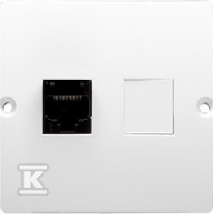 Комп'ютерна розетка RJ45 одинарна BMF51.02/11 Basic модуль білий