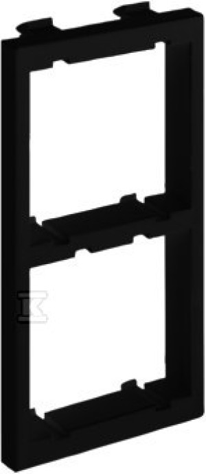 Adapter CIMA na 2 moduły K45 (45x45mm) pionowo, czarny Connect