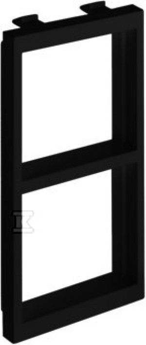 Adapter CIMA na 2 moduły K45 (45x45mm) poziomo, czarny, Connect