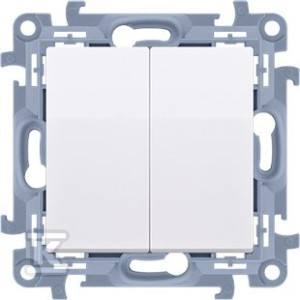 Łącznik świecznikowy z podświetleniem LED i do wersji IP44 (moduł) 10 AX, 250 V~, zaciski śrubowe