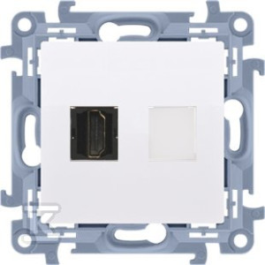 Gniazdo HDMI ver.1.4 (moduł), biały, SIMON10