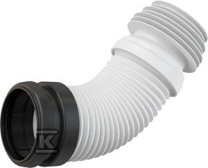 Kolano odpływu DN90/110 flexi do WC