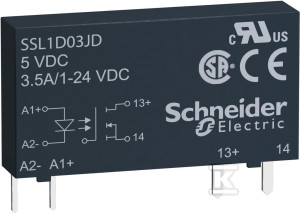 Przekaźnik półprzewodnikowy SSR 24VDC 3.5A 24VDC