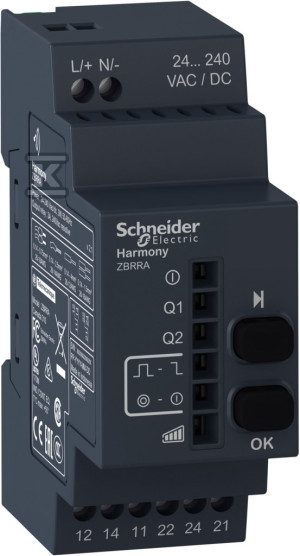 Programowalny odbiornik, 2 przyciski, 6 LED, 24...240 V AC/DC Harmony XB4