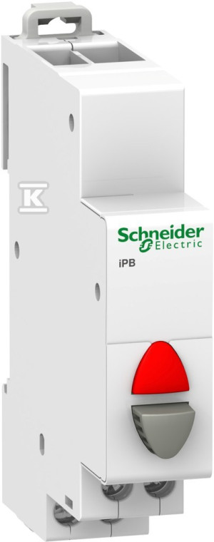 Przycisk pojedynczy z lampką (z samopowrotem) iPB-20-01-I 20A 1NC 110-230 VAC
