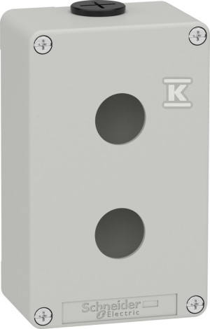 Kaseta sterownika, szara, 2 otwory