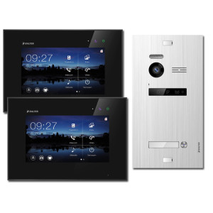 Video Türsprechanlage BALTER EVO 2-Draht BUS mit 2 x 7" Display und 150° für 1-Familienhaus