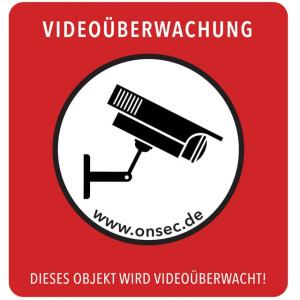 Aufkleber: Videoüberwachung
