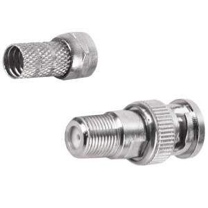 F-Adapter F-Kupplung F-Buchse auf BNC-Stecker für RG59