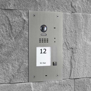 Balter Video Türsprechanlage 2-Draht Edelstahl RFID Außenstation 1-Familienhaus, 170 Grad