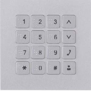 GOLIATH Hybrid IP & 2-Draht Video Türsprechanlage | Keypad Modul | Blindenschrift