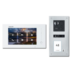 Balter ERA IP Türsprechanlage, WLAN, RFID und 2-Draht BUS für 1-Familienhaus, 7" Touchscreen-Monitor und Hauptstromverteiler