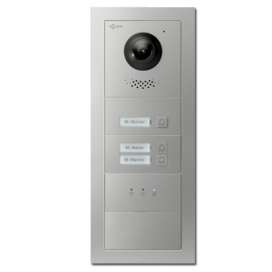 Goliath IP & 2-Draht Video Türsprechanlage Hybrid Außenstation mit Kamera, 3 Klingel, Anzeige, Blanko