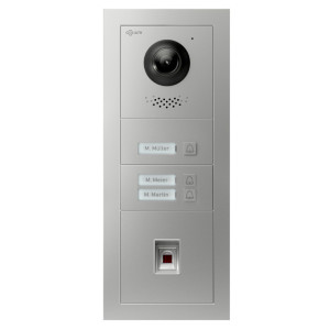 Goliath IP & 2-Draht Video Türsprechanlage Hybrid Außenstation mit Kamera, 3 Klingel, Fingerprint