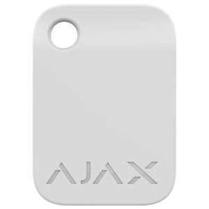 AJAX | Kontaktloser Schlüsselanhänger | Verschlüsselt | Für KeyPad Plus | 1x Weiß | Tag