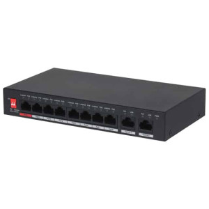 GOLIATH 8-Port PoE Switch | +2 Base-T/X Port | 10/100/1000 Mbps | Max 30W/Port | Gesamtleistung 96W