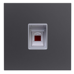 GOLIATH Hybrid IP & 2-Draht Video Türsprechanlage | Fingerprint Modul | Anthrazit