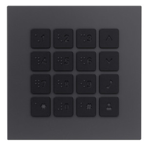 GOLIATH Hybrid IP & 2-Draht Video Türsprechanlage | Keypad Modul | Blindenschrift | Beleuchtung