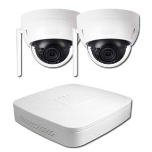 Goliath IP Videoüberwachung | 2x4MP | 2,8mm | ONVIF | 4K | 30m IR | WLAN Dome | Pro Serie