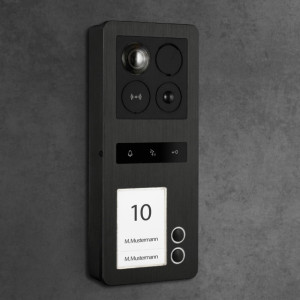 BALTER ERA IP & 2-Draht BUS Aufputz-Türstation für 2 Teilnehmer, Full HD, IR, 180° Ultraweitwinkelkamera, RFID