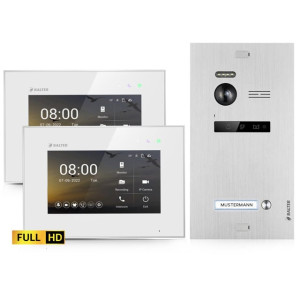 Balter EVO HD Video Türsprechanlage für 1 Familienhaus, 2 x Monitor