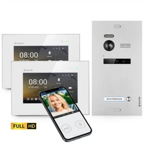 Balter EVO HD Video Türsprechanlage für 1 Familienhaus, 2 x Monitor, App, WLAN