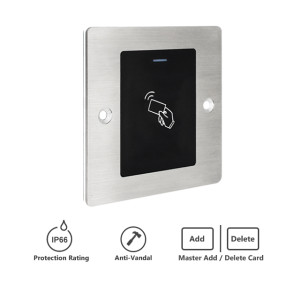 Wetterfester Unterputz RFID Zutrittskontroller mit 12V DC Hutschienen-Netzteil