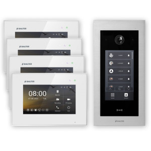 Balter EVO HD Touch Türsprechanlage RFID mit 4 x Monitor