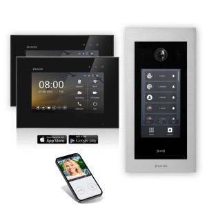 Balter EVO HD Touch WLAN inkl. Handyapp Türsprechanlage RFID mit 2 x Monitor