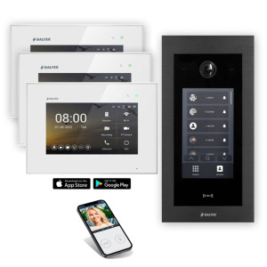 Balter EVO HD Touch WLAN inkl. Handyapp Türsprechanlage RFID mit 3 x Monitor