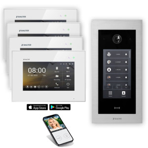 Balter EVO HD Touch WLAN inkl. Handyapp Türsprechanlage RFID mit 4 x Monitor