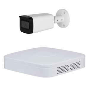 Goliath IP Videoüberwachung | 1x8MP | Starlight | 2,7mm | WDR | 60m IR | 4 Kanal NVR Rekorder | SMD+ | IVS