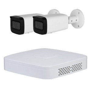 Goliath IP Videoüberwachung | 2x8MP | Starlight | 2,7mm | WDR | 60m IR | 4 Kanal NVR Rekorder | SMD+ | IVS