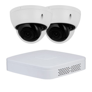 Goliath IP Videoüberwachung | 2x4MP | Starlight | 2,8mm | WDR | 30m IR | 4 Kanal NVR Rekorder | SMD+ | IVS