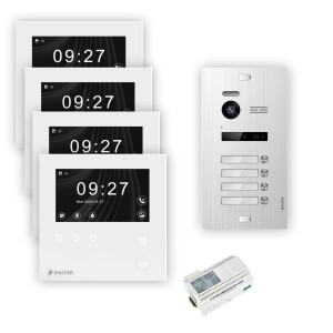 Balter EVO HD Mini Videotürsprechanlage 1-6 Teilnehmer - Silber - 4 - 4 ohne Wifi