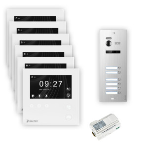 Balter EVO HD Mini Videotürsprechanlage 1-6 Teilnehmer - Silber - 6 - 6 ohne Wifi