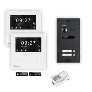 Balter EVO HD Mini Videotürsprechanlage 1-6 Teilnehmer - Schwarz - 2 - 2 mit Wifi