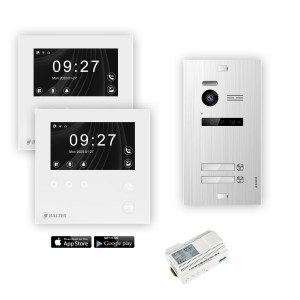 Balter EVO HD Mini Videotürsprechanlage 1-6 Teilnehmer - Silber - 2 - 2 mit Wifi