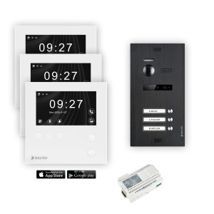 Balter EVO HD Mini Videotürsprechanlage 1-6 Teilnehmer - Schwarz - 3 - 3 mit Wifi