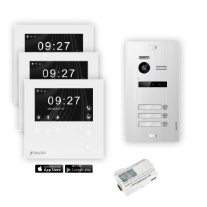 Balter EVO HD Mini Videotürsprechanlage 1-6 Teilnehmer - Silber - 3 - 3 mit Wifi