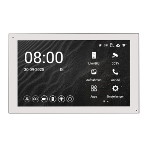 Balter EVO HD Pro Monitor mit 7-Zoll Touchdisplay - weiß