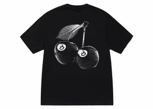 Stussy Cherries Tee Black - Rozmiar: S